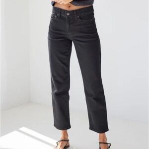 AYR Black Straight Leg Jeans High-Waisted